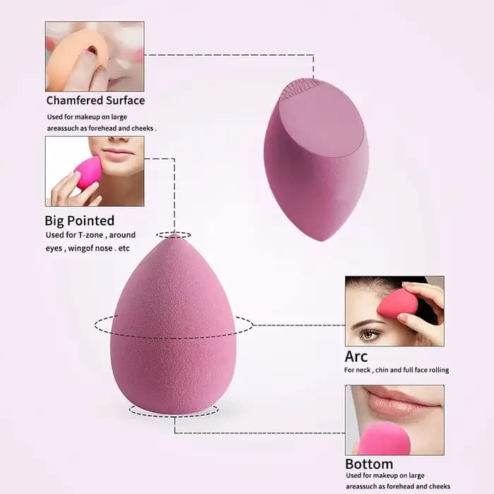 4/8 pièces maquillage éponge mélangeur beauté oeuf cosmétique bouffée douce fond de teint éponges po