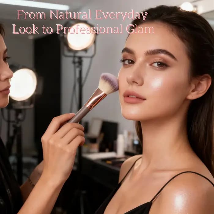 2 pinceaux de maquillage à double extrémité pour mélanger les liquides