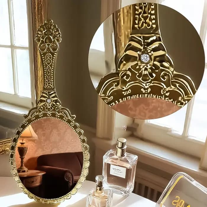 Miroir de maquillage portable écologique