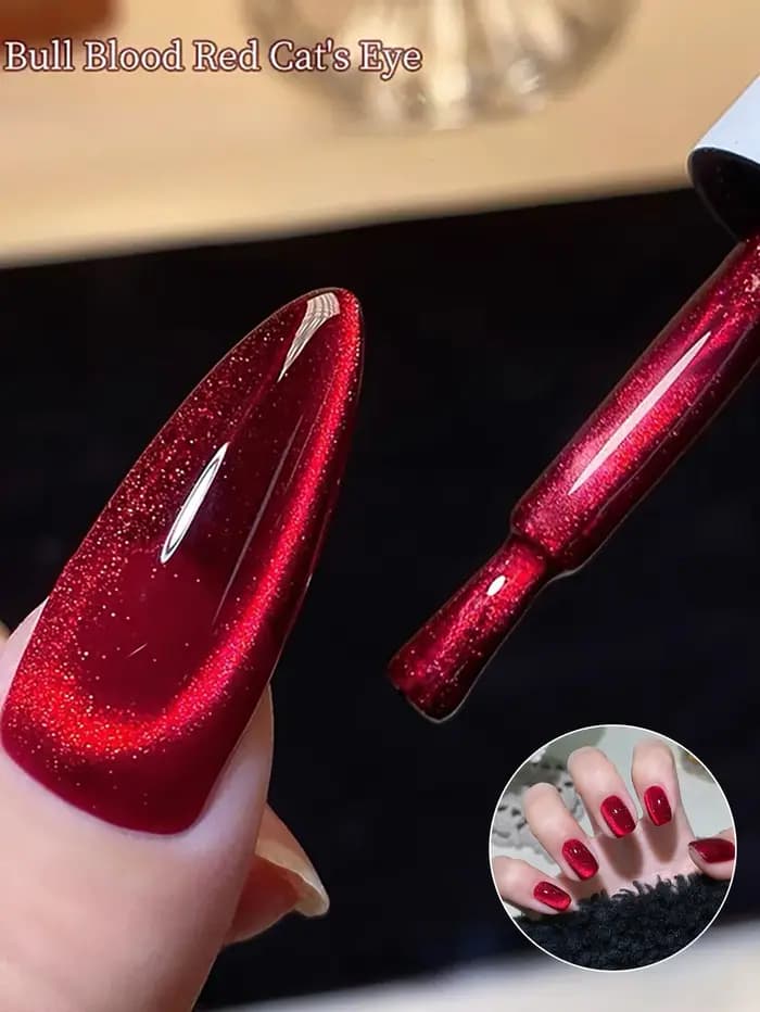 1-24 pièces WS blanc argent oeil de chat Gel magnétique vernis à ongles Ultra brillance tremper Gel UV miroir verre