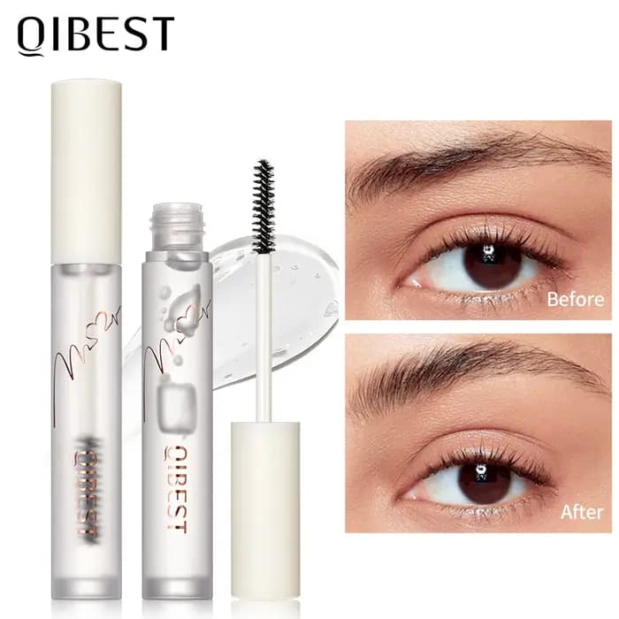 QIBEST Gel Sourcils Transparent Longue Durée Effet Naturel 3D Hydratant Coiffant Maquillage Savon