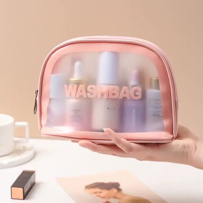 Nouveau ensemble de trousse de maquillage transparente