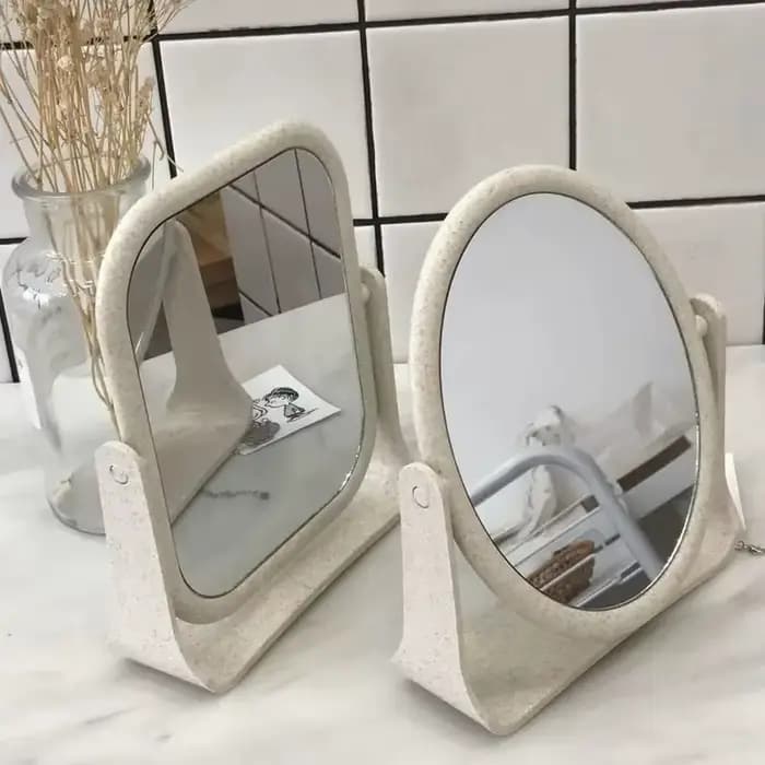 Miroir de maquillage pliable Portable avec support