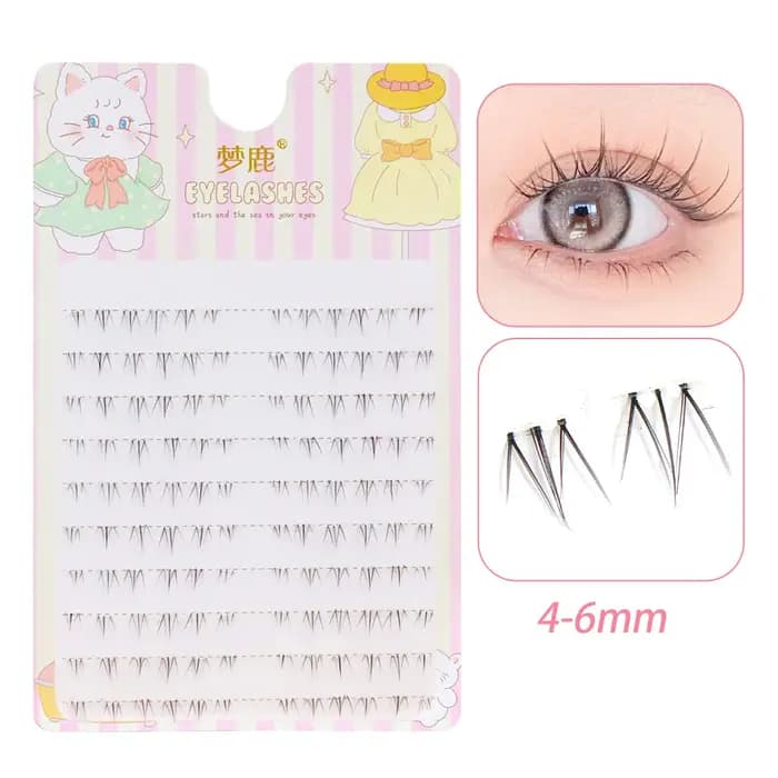 Menglu 4-7mm marron der cils petite flamme