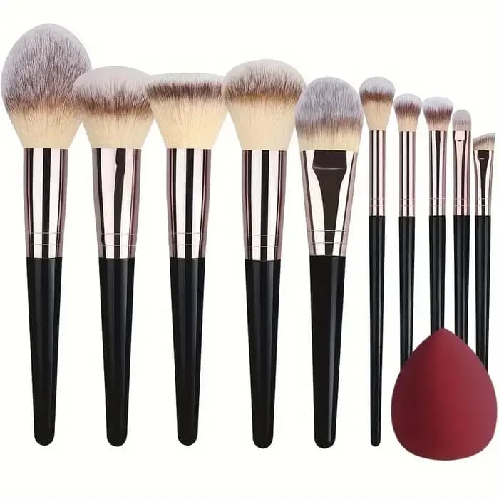 Ensemble professionnel de 3/20 pinceaux de maquillage doux et moelleux pour fard à paupières