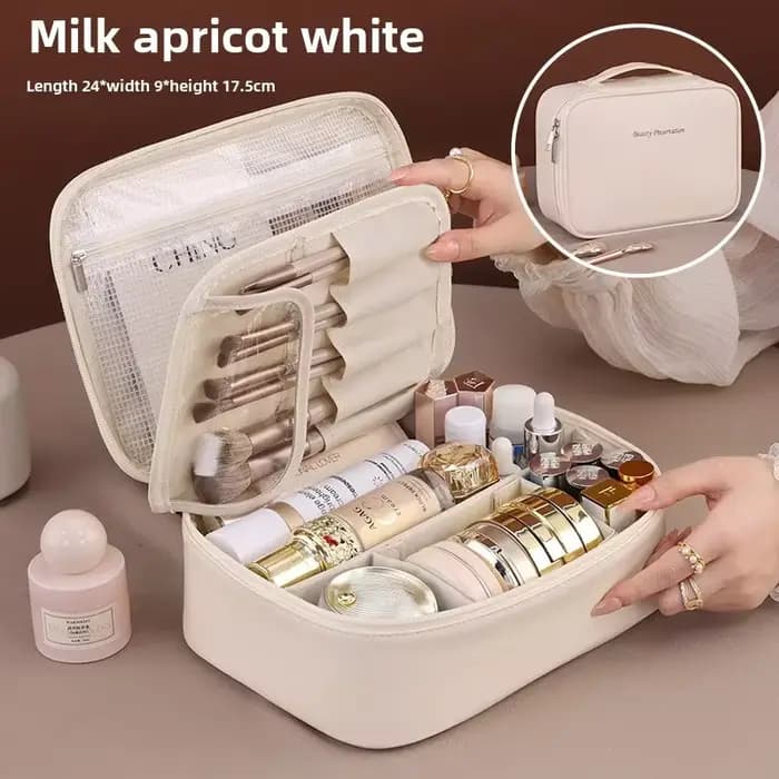 Nouvelle trousse de toilette pour femme, sac de rangement portable, grande capacité, trousse de maqu