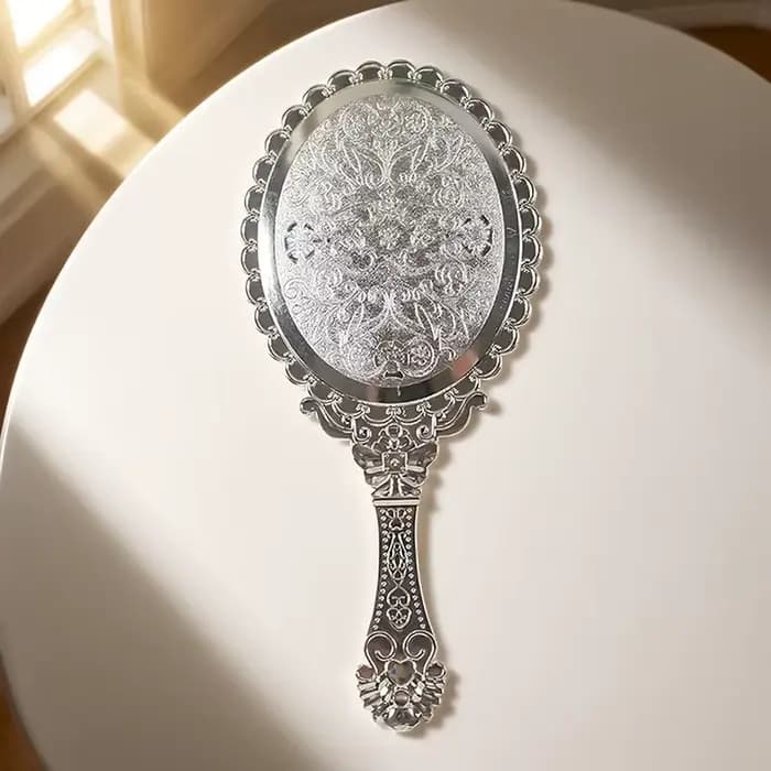 Miroir de maquillage portable écologique, miroir de maquillage européen vintage, miroir à main pour
