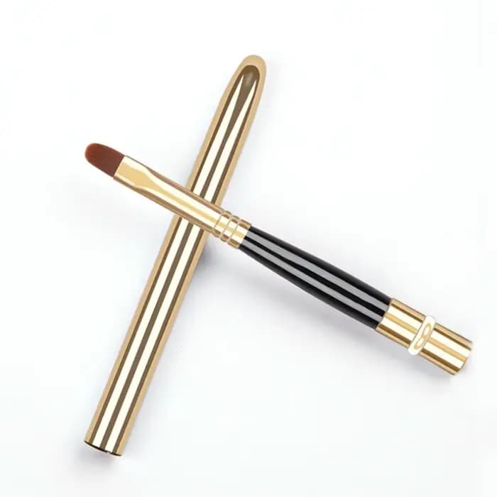 Outil de maquillage de beauté, brosse de brillant à lèvres, brosse de maquillage avec capuchon de pr