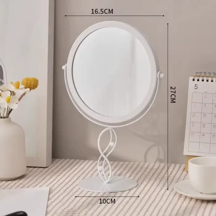 Miroir de maquillage de chambre en or
