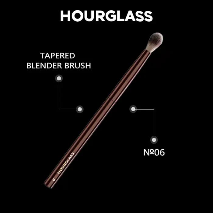 Pinceau de maquillage sablier-brush mélangeur conique No.6 brosse à cheveux en fibres douces et respectueuses de la