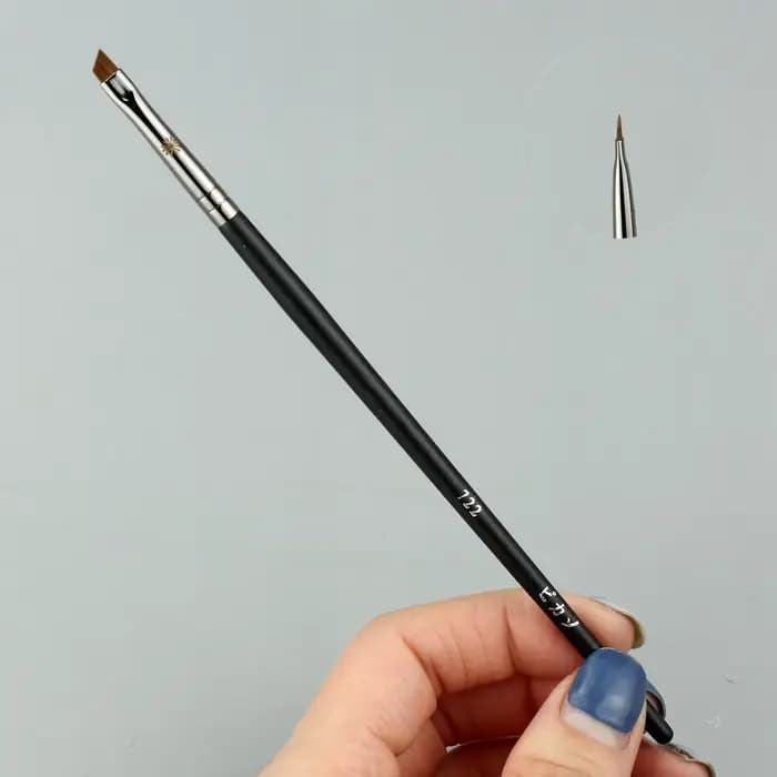1pc précision Eyeliner biseauté correcteur pinceaux de maquillage conique paupière