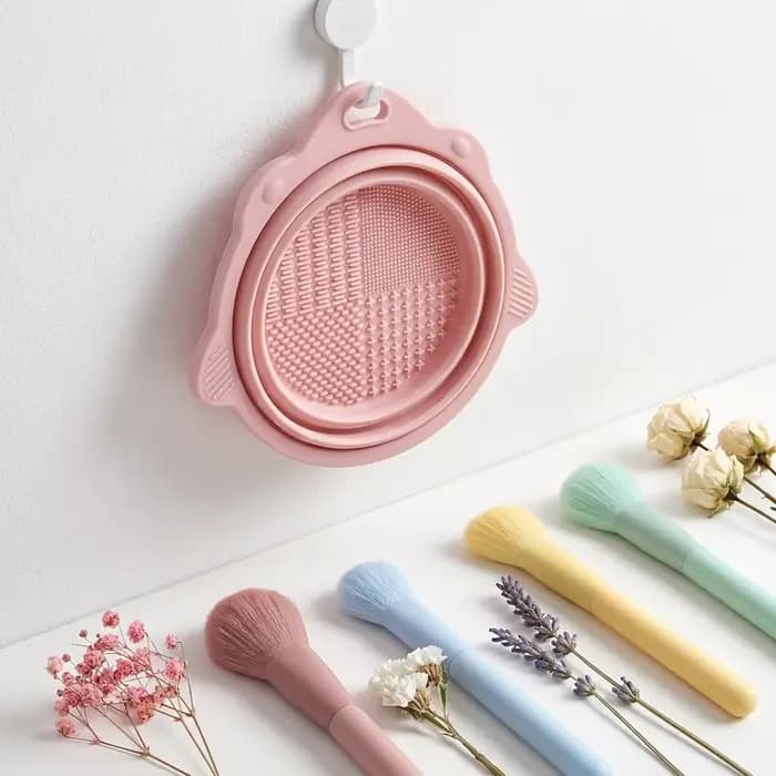 Kit de nettoyage de pinceaux de maquillage : bol