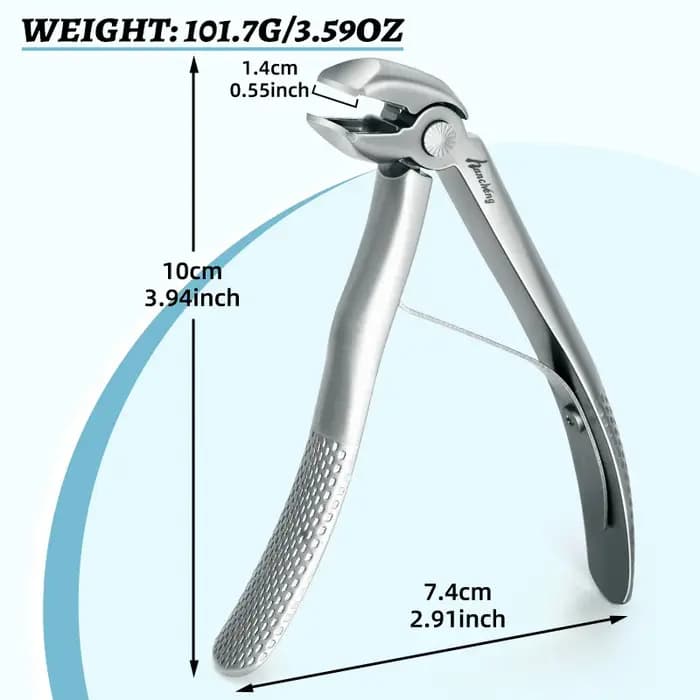 Coupe-ongles pliant pour une coupe facile des ongles épais