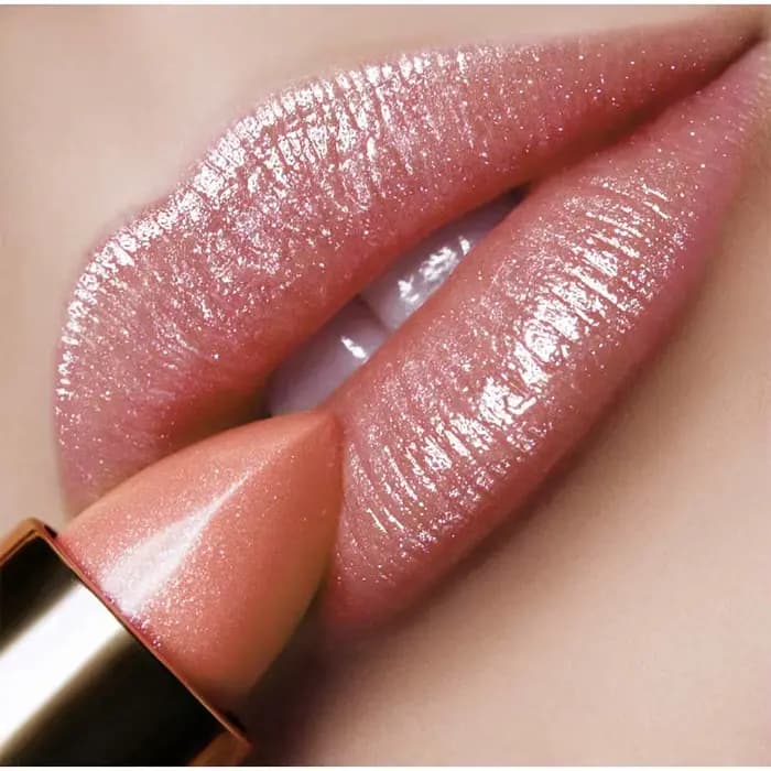 Rouge à lèvres métallique à paillettes longue durée