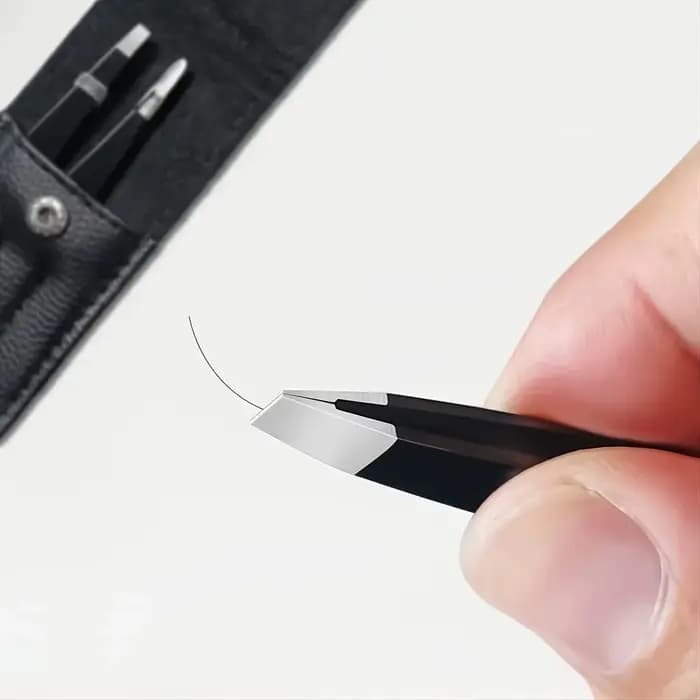 Ensemble de pincettes 3-4 pièces, pincettes à pointe pointue de précision pour sourcils en acier ino