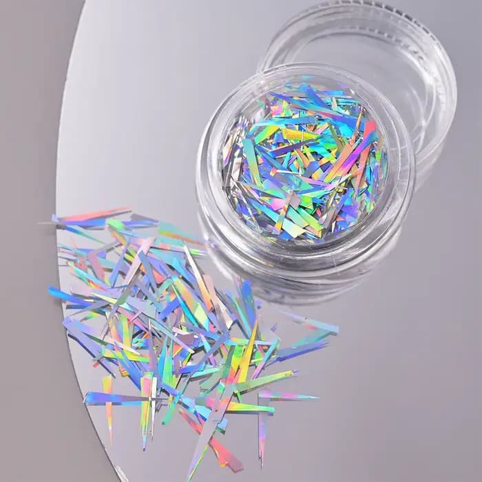 Autocollants en feuille de verre Aurora pour ongles