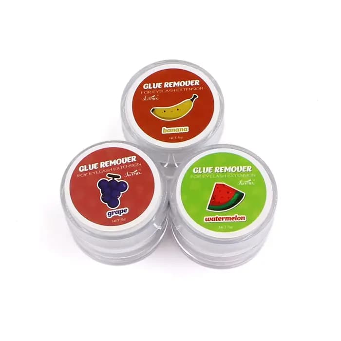Dissolvant de colle pour cils, odeur parfumée, crème d'élimination de saveur de fruit, professionnel