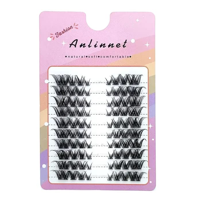 Fox faux cils 1 boîte de 80 faisceaux Mink extensions