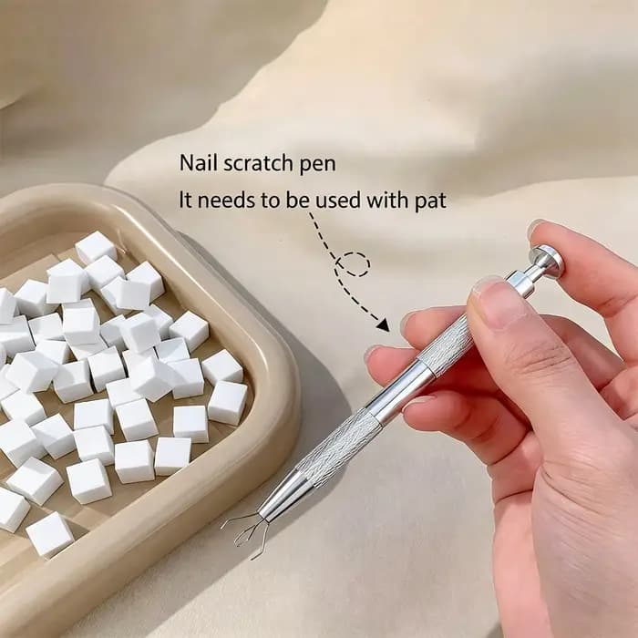 Kit d'éponges dégradées pour ongles avec stylo applicateur