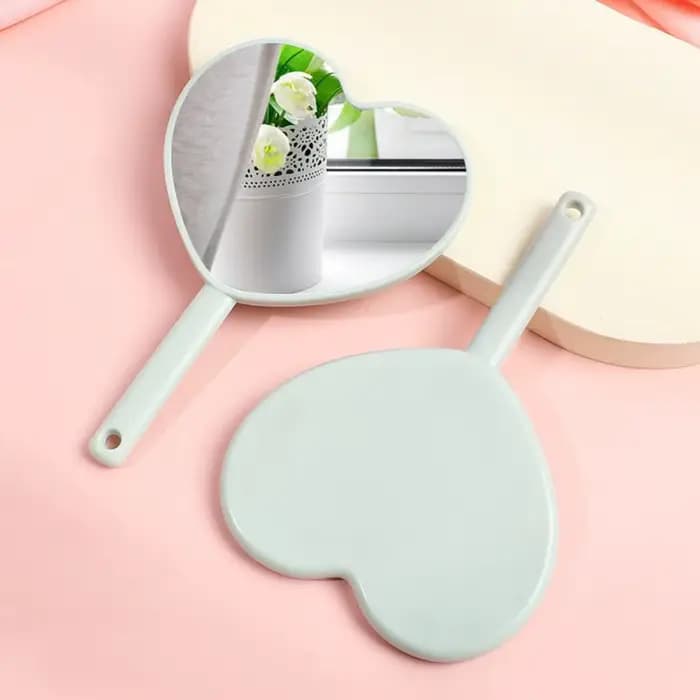 Miroir de maquillage de style Sweet Girl, mode, amour, déterminer, adapté au transport, mignon