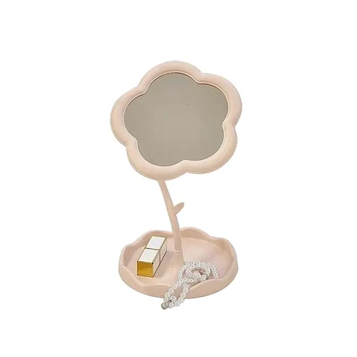 Miroir de maquillage de bureau en forme de tournesol