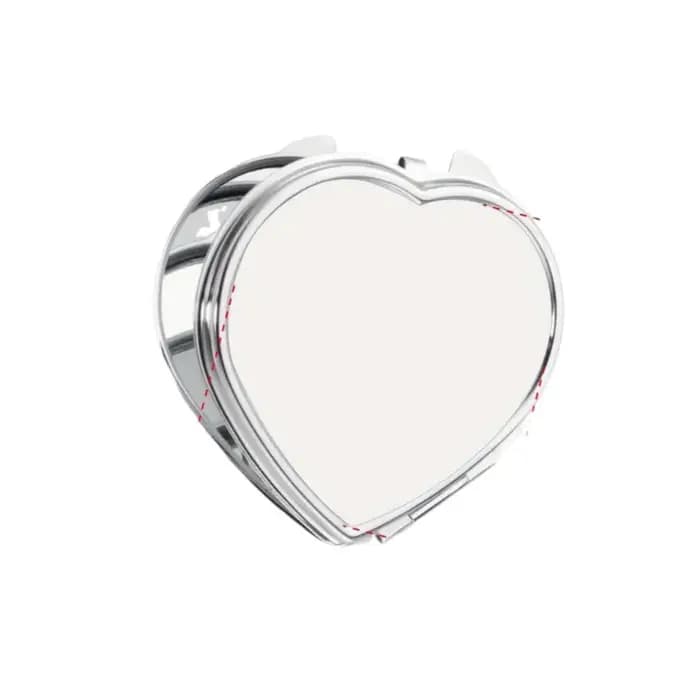 Miroir de maquillage personnalisé en forme de cœur