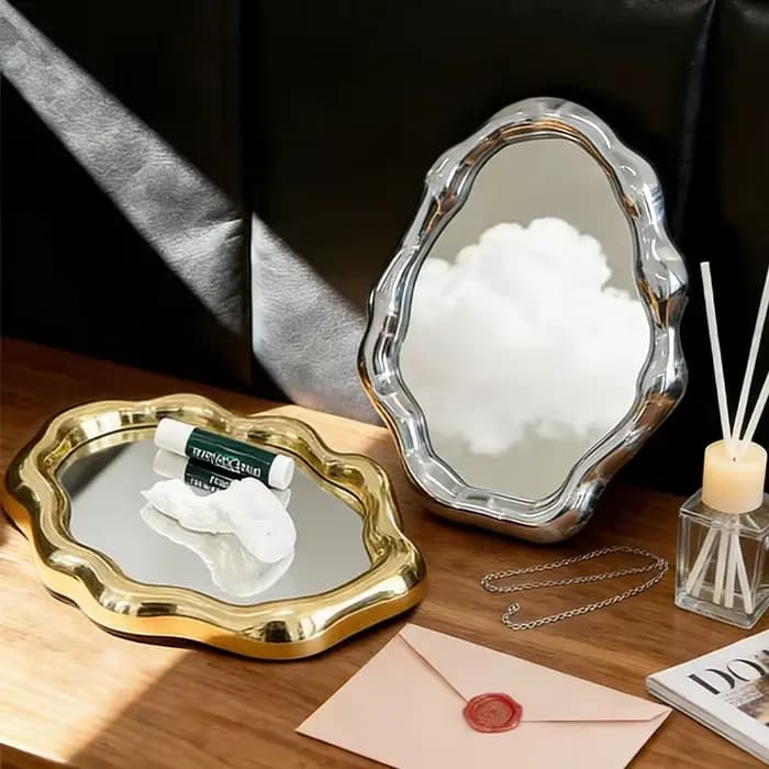 Miroir de maquillage portable créatif et tendance