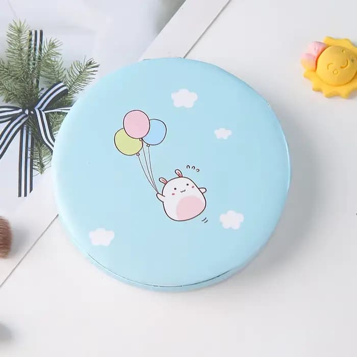 Mini Miroir de Maquillage à 2 Faces pour Femme et Fille