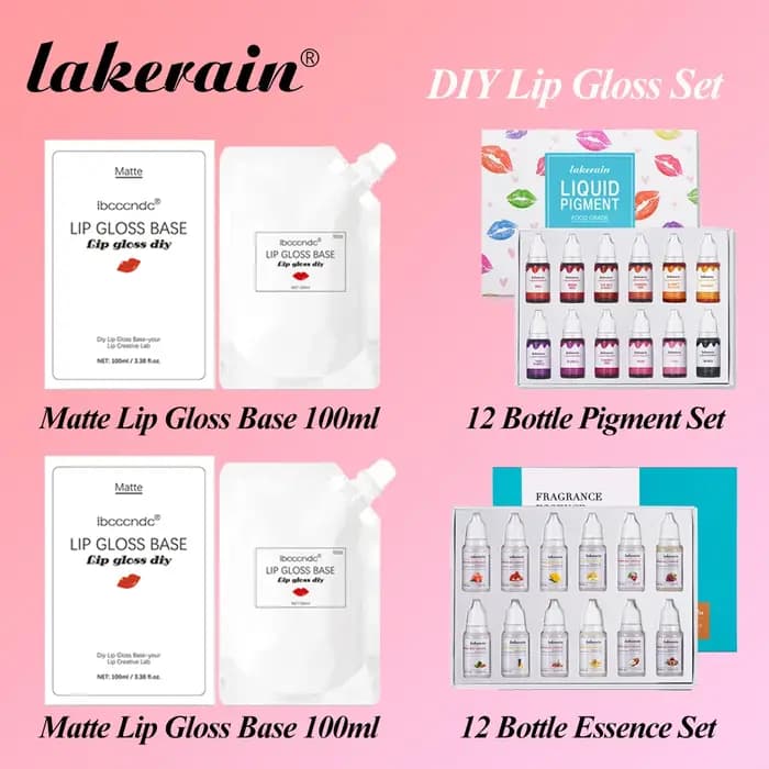Kit de base pour gloss à lèvres DIY avec base transparente