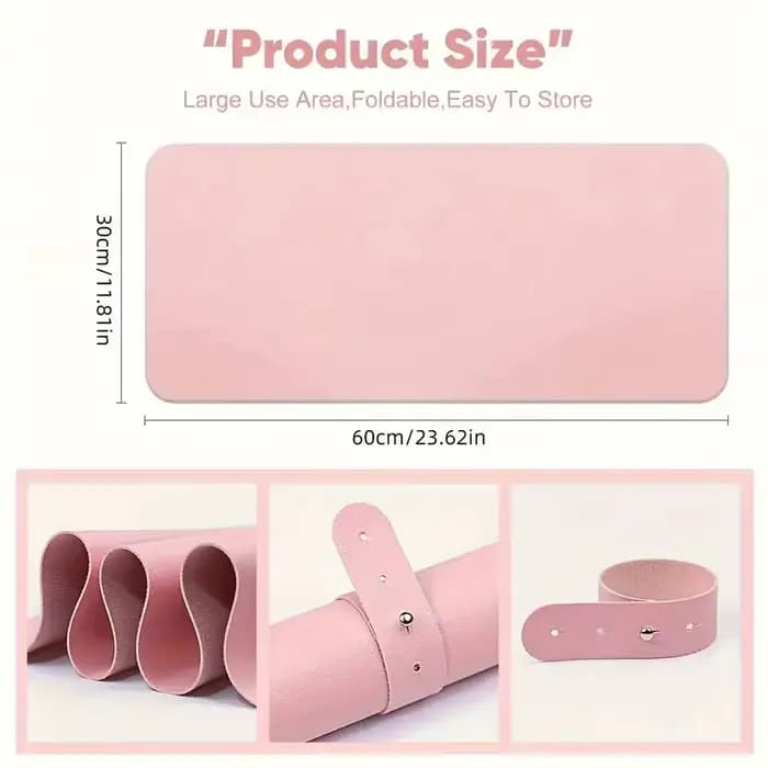 Tapis de Table pour Nail Art, doux et pliable, repose-main pour manucure, imperméable, anti-rayures,