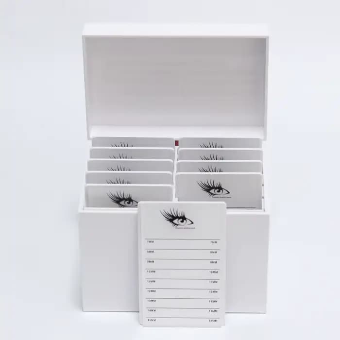 Salon de beauté 10 couches acrylique Extensions de cils boîte de rangement cils carrelage Palette bo
