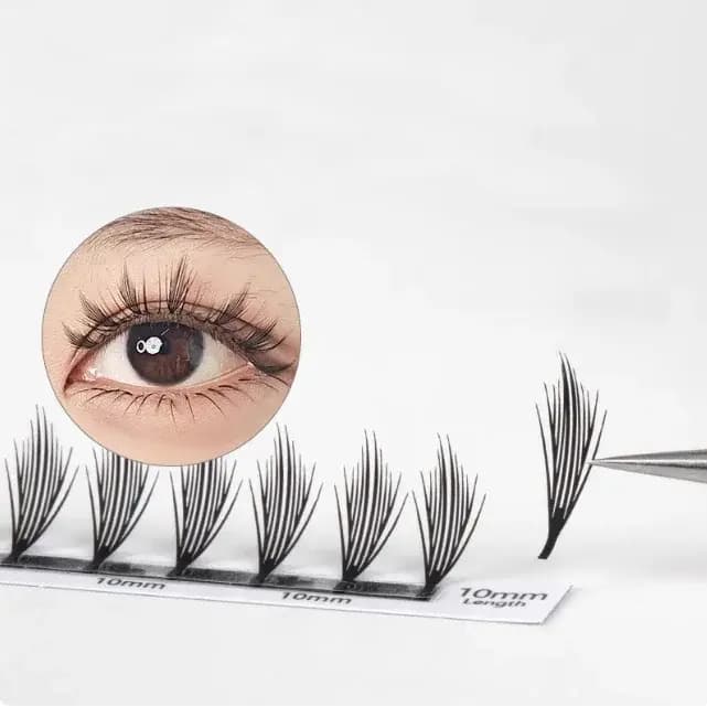 MARIA 10 étuis bande dessinée flèche Extension de cils individuels naturel cachemire Manga faux