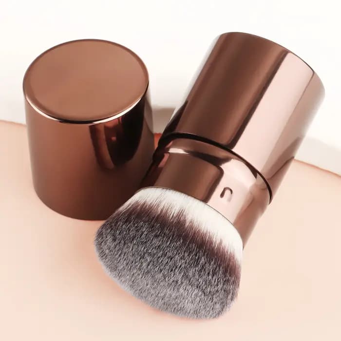 1 pièces pinceau à Blush rétractable Kabuki fond de teint brosse douce poudre moelleuse Contour pinceaux de maquillage