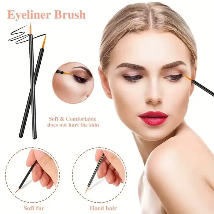 80 pièces ensemble de pinceaux de maquillage professionnel boîte sourcils cils lèvres brosses épingle à cheveux Micro