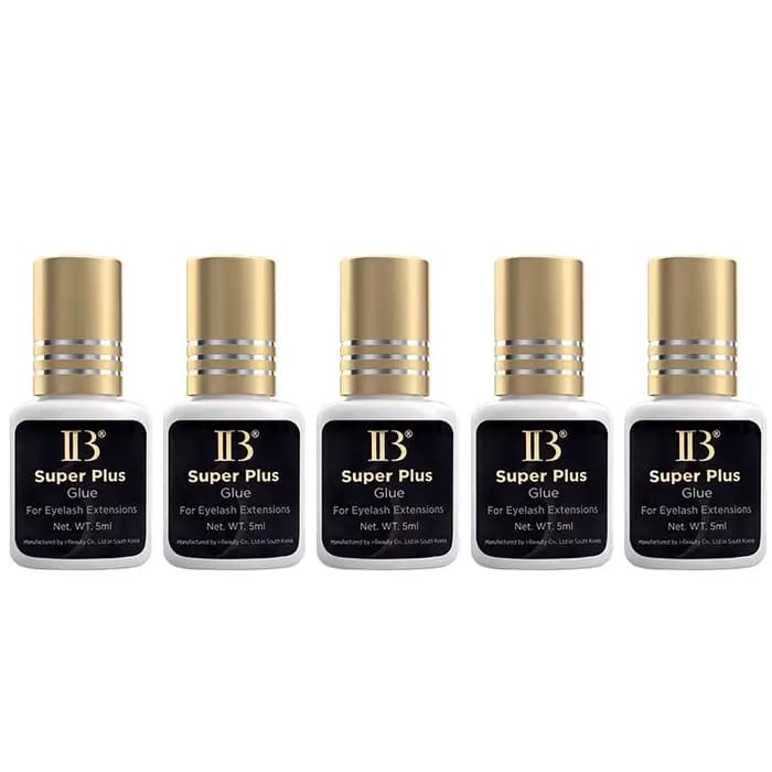 10 bouteilles IB IBeauty Super Plus colle pour Extensions de cils 5ml corée capuchon doré faux