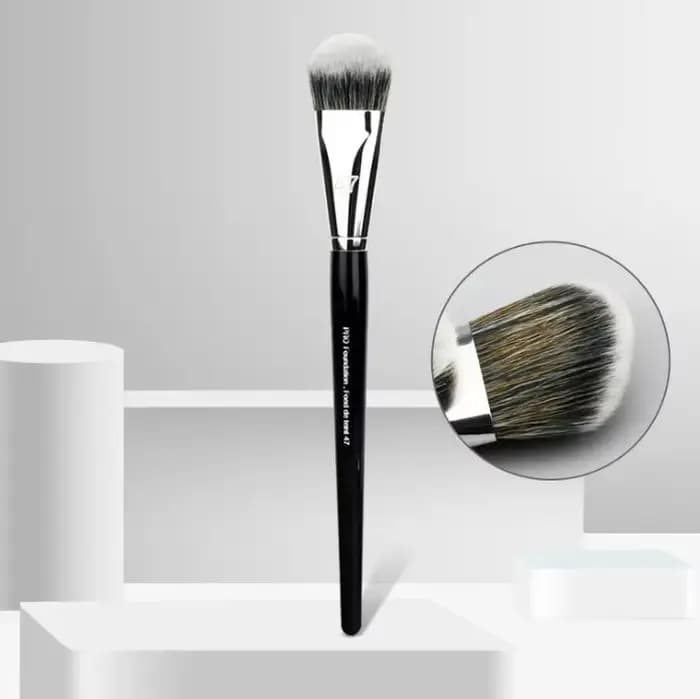 Brosse professionnelle pour fond de teint liquide pour femme, 47 têtes de balai, pinceaux de réparat