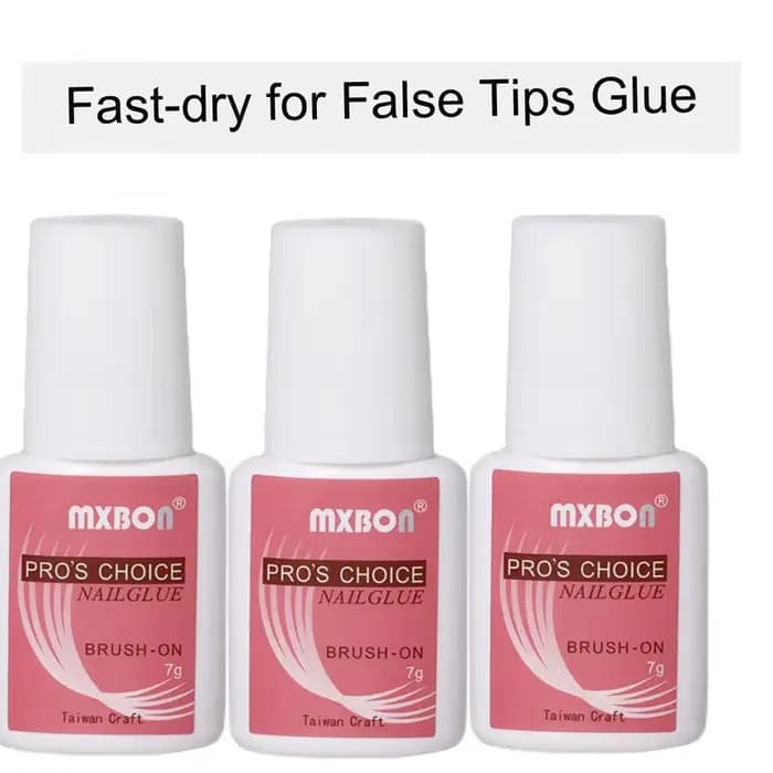 Colle pour pointes d'ongles à séchage rapide, colle Super forte pour strass, 7 g/bouteille, brosse à