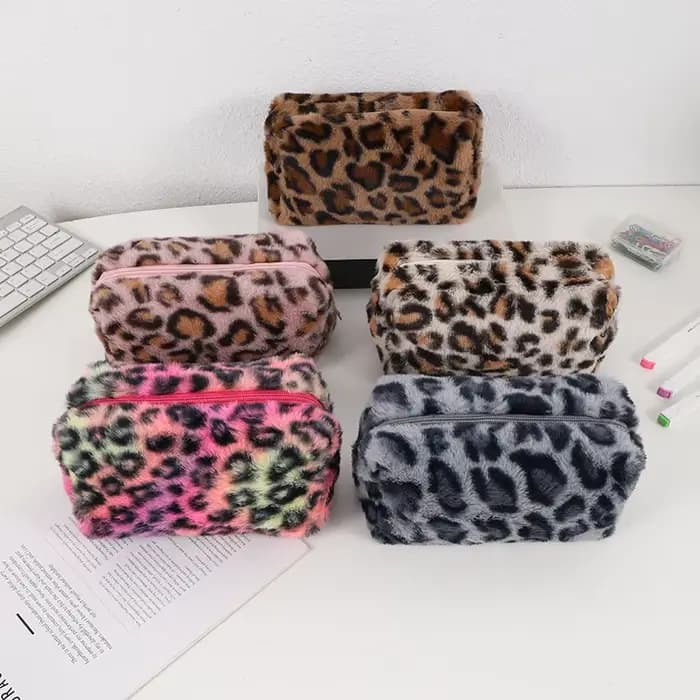 1 pièces trousse à crayons avocat école imprimé léopard boîte