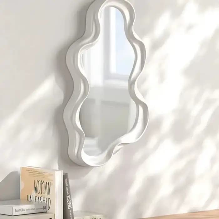 Miroir de maquillage imperméable irrégulier