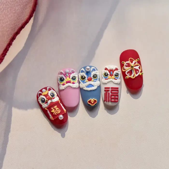 Autocollants 5D pour ongles, 1 pièce, stickers décoratifs pour Nail Art, DIY, DIY, DIY, thème du Nou