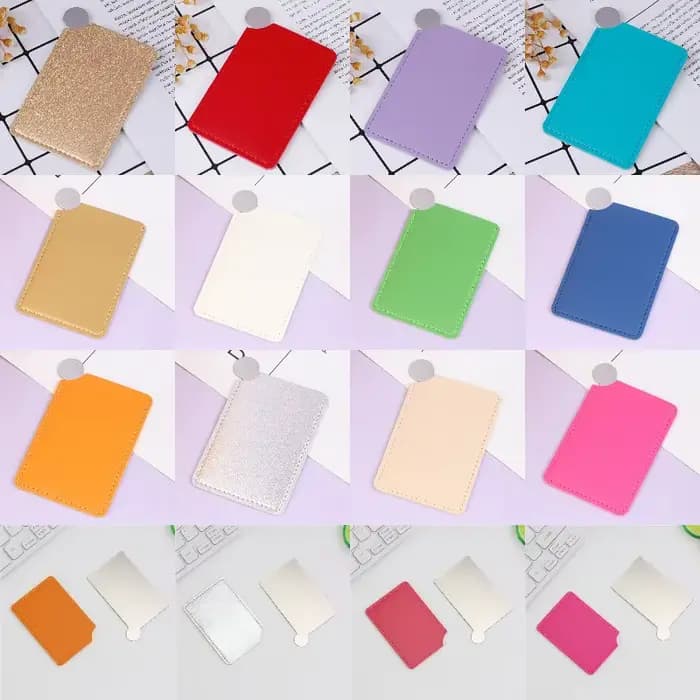 Miroir de maquillage incassable en acier inoxydable
