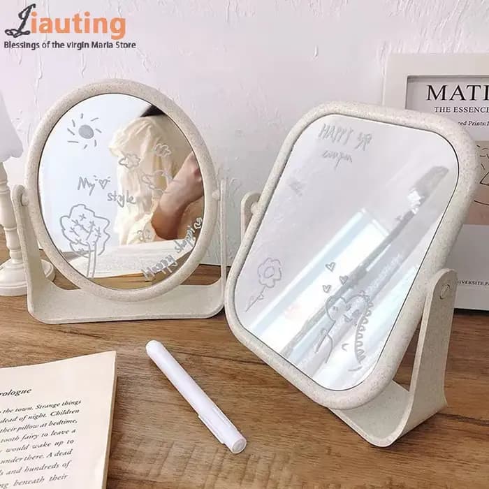 Miroir de maquillage de bureau pliable