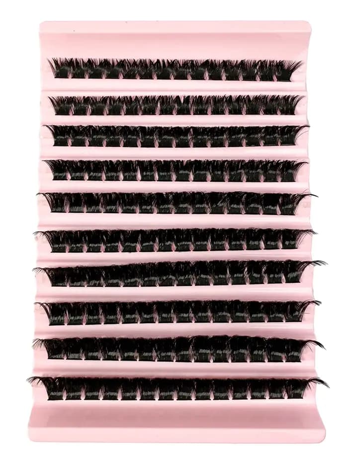 140 paquets de cils en grappe cheveux naturels cils individuels Faux vison bricolage prêt à l'emploi