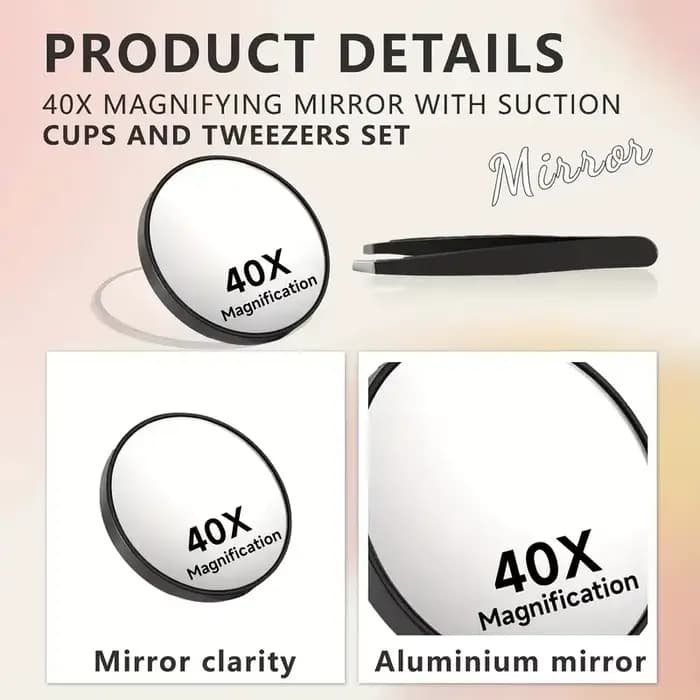 Mini miroir grossissant 50X