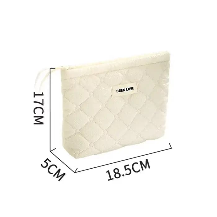 Ensemble de trousse de maquillage, trousse de maquillage matelassée, grands sacs de maquillage flora
