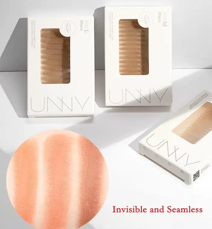 U N Y autocollant de bande de paupière Invisible Double pli pâte de paupière bande Beige auto-adhési
