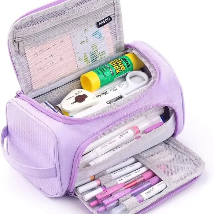 Super grande trousse à crayons portable multifonctionnelle