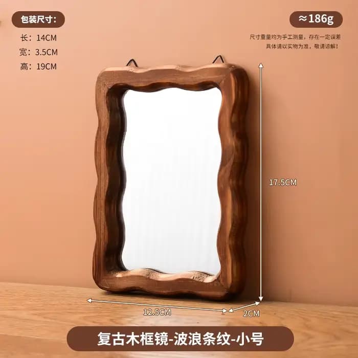 Miroir d'organisation Design autocollant maquillage Funky adolescente miroir de luxe Vintage chambre