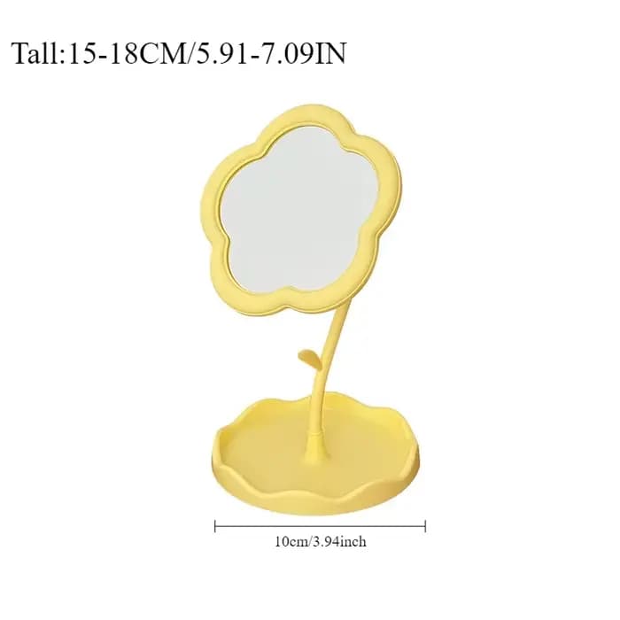 Miroir de bureau floral