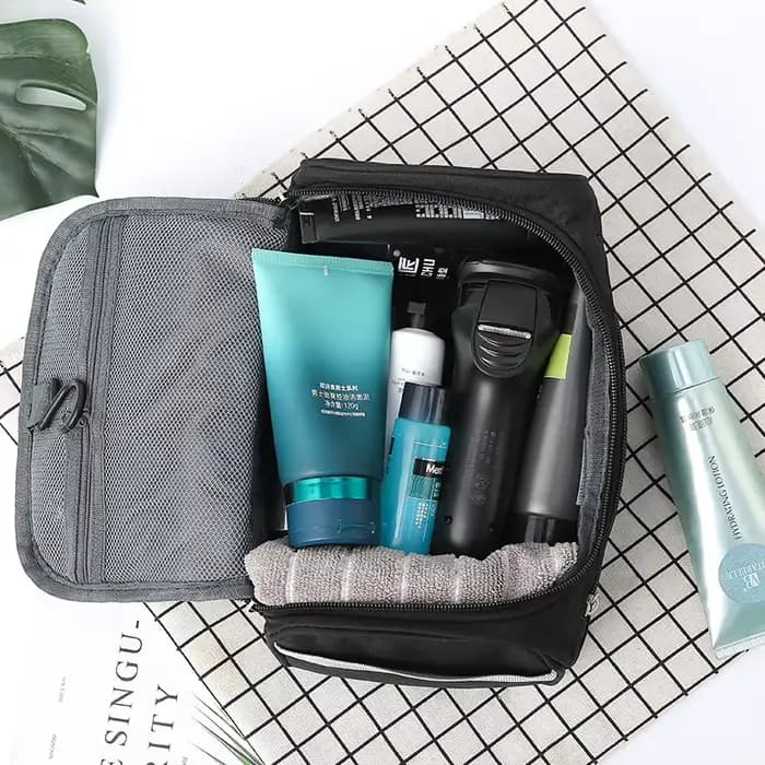 Organisateur de trousse de toilette de voyage suspendue et Kit Dopp d'hygiène de salle de bain avec crochet pour